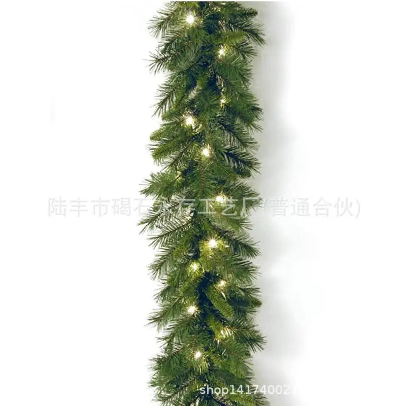 Guirlanda de Natal com luzes, Guirlanda de Natal Guirlanda de toque real de cedro dobrável