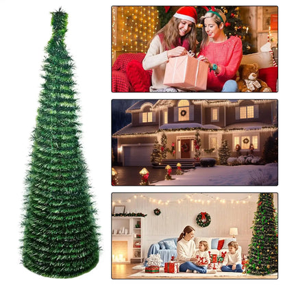 Árvore de Natal Artificial, Decoração de Quintal de 1,5 m – Decoração de Árvore de Festival