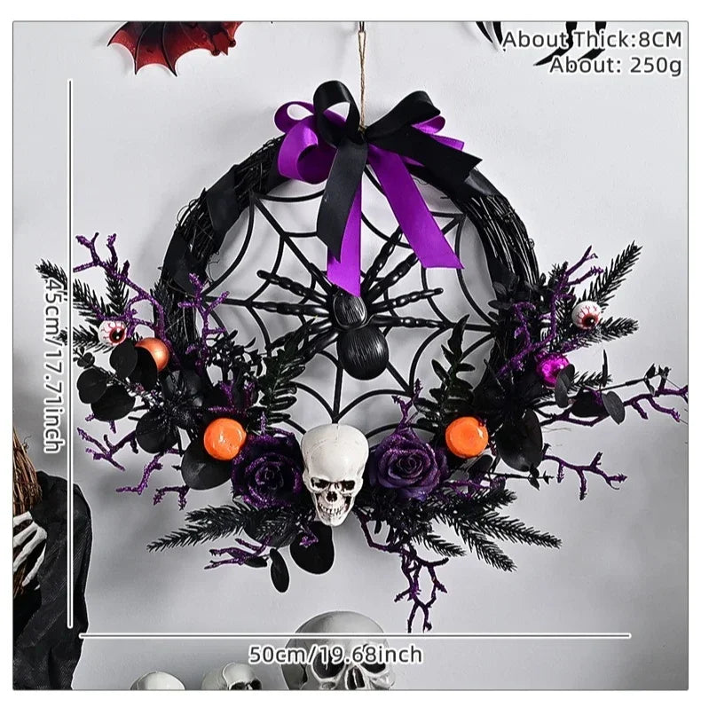 Guirlanda de Halloween com Videiras Roxas, Guirlanda de Halloween com Videiras Roxas