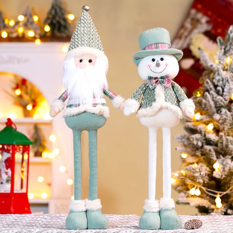 Kit decoração Natal personagens figuras de boneca de natal, brinquedo de papai Noel