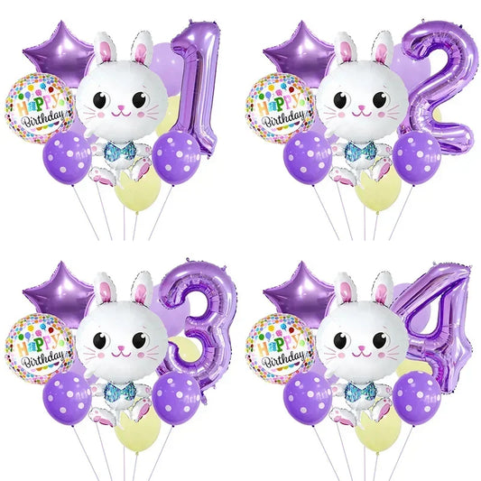 Folha de páscoa inflável coelhinho balão decoração aniversário menina em pé coelho bola