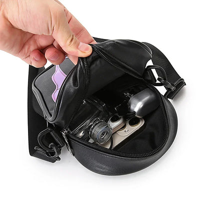 Bolsa transversal com rosto de fantasma refletivo de Halloween para mulheres e homens