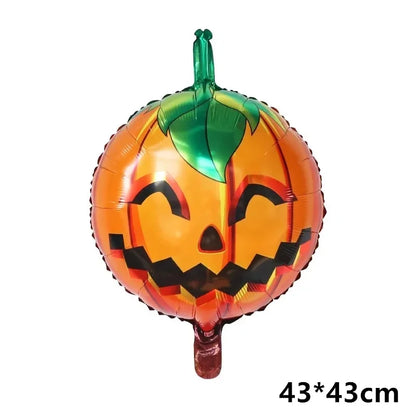 Decoração de festa de Halloween 3D balões decoração abóbora gato balão forma fantasma
