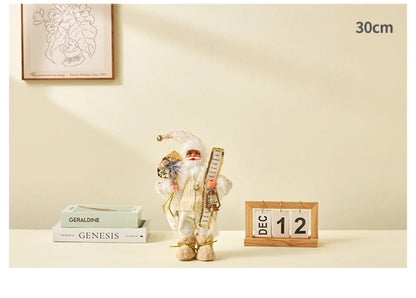 Boneco Papai Noel decoração de papai Noel em pé figura de papai Noel, 45cm