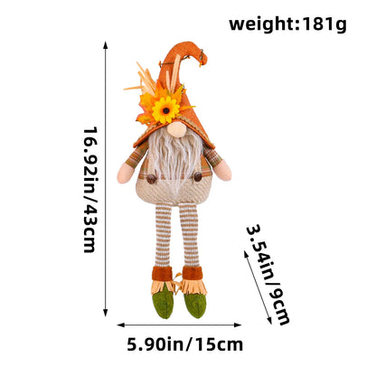 Bonecos Espantalho Gnomo Homem Pé Comprido Espantalho 50cm palha junino decorativo