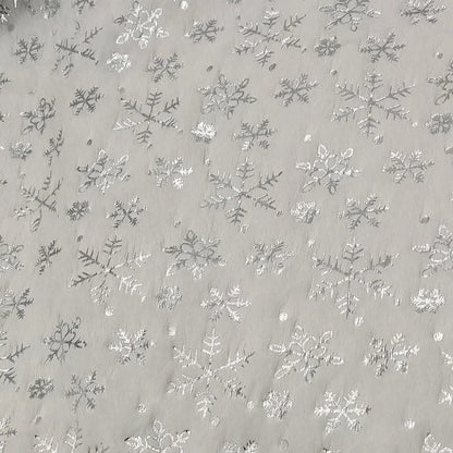 Toalha Estampa de Flocos Neves 40 Formas de Usar Árvore Natal, Saias, Capas de Almofada e 100% Poliéster