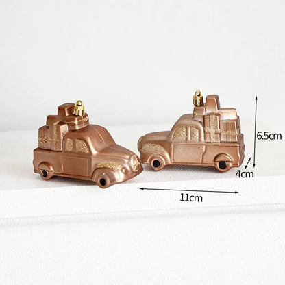 Kit enfeites coloridos árvore de Natal Pingentes De Enfeites De Natal De Plástico Decoração