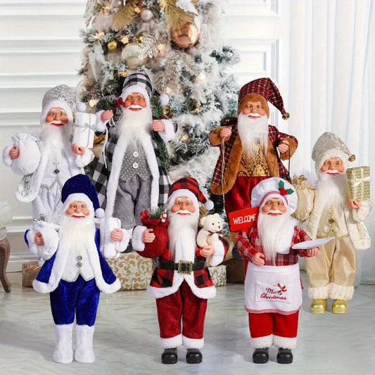 Bonecos De Papai Noel Artesanais E Elegantes Para Decoração De Natal Em Casa E Festas