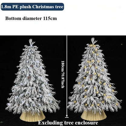 Árvore de Natal Artificial Mini Árvore Natal Branca com Luzes Quentes Decorações Natal