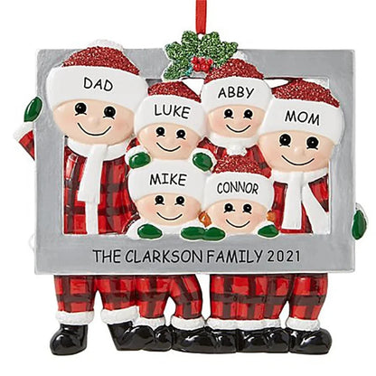 Porta-Retrato Árvore de Natal Enfeite de Natal Personalizado em Formato de Porta-Retrato 7.8cm*7.7cm