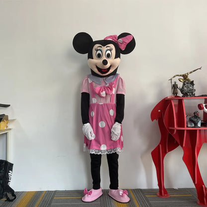 Disney mickey minnie mouse mascote conjunto clássico personagens de desenhos