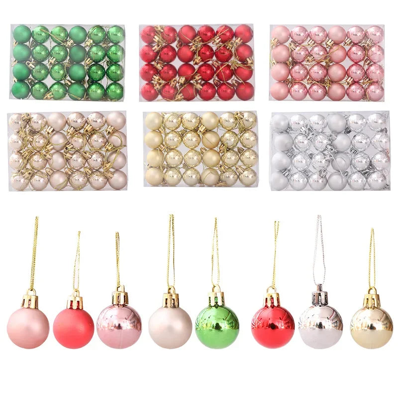 Bolas Penduradas Árvore de Natal 144 Peças Enfeites de Bola de Natal Decoração Enfeites