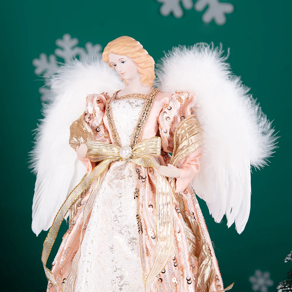 Anjo Enfeite Decoração De luxo Arvore de Natal 42 cm Arvore de Natal