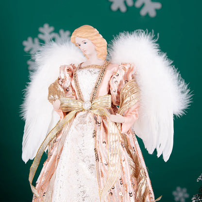 Anjo Enfeite Decoração De luxo Arvore de Natal 42 cm Arvore de Natal