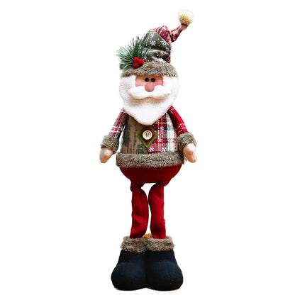 Boneco de Natal Kit Natal Trio Papai Noel Rena Decoração de Natal Boneco de Neve Chapéu