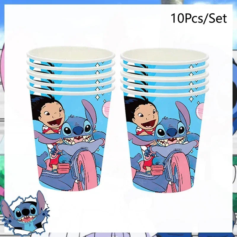 60 itens para festa de aniversário, incluindo copos, pratos e guardanapos para decoração