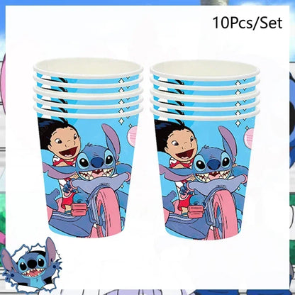 60 itens para festa de aniversário, incluindo copos, pratos e guardanapos para decoração