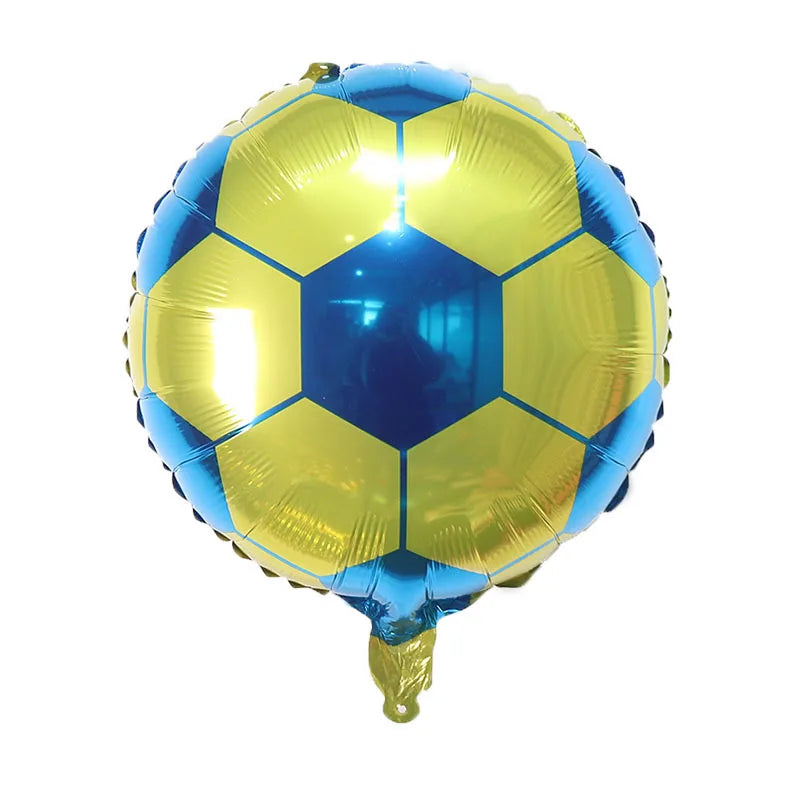 Decorações de Copa do Mundo de balões de futebol, número de balão verde, balão futebol