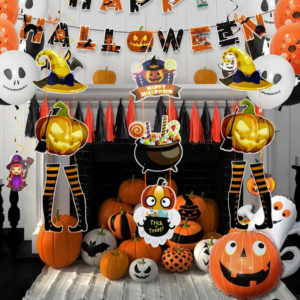 Decoração de Halloween - Conjunto de 1 peças de decoração Halloween castelo fantasma