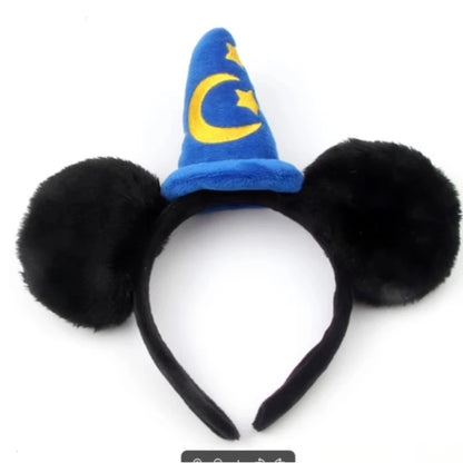 Tiaras Mickey Orelhas de Mickey de feiticeiro, lantejoulas Azul (menino feiticeiro)