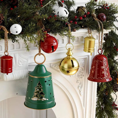 Enfeites De Sino De Natal Decoração de Pendentes, Sinos Decorativos de Natal em Metal