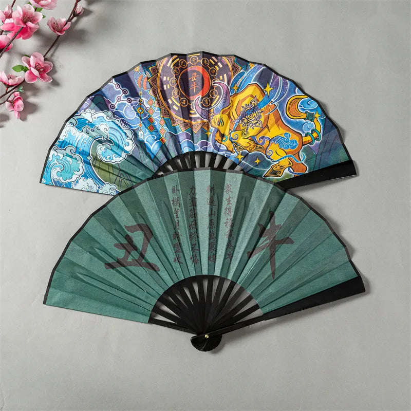 Leque de mão chinês leque dobrável chinês decoração da cultura chinesa decoração retrô