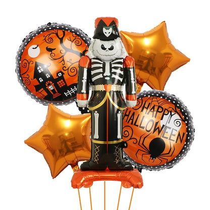 Decoração de balões de Halloween | Decoração de balão de aranha de abóbora Halloween