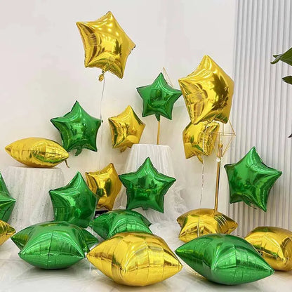 Kit Decoração Brasil Copa do Mundo com Balões Brasil, Cortinas Metalizadas e Estrelas