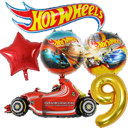 Kit Festa Hot Wheels Conjunto de decoração para festa de aniversário com toalha de mesa