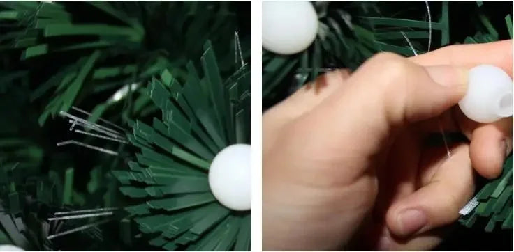 Árvore de Natal Fibra Ótica Árvore de Natal Com Luzes Decoração PVC Árvore De Natal