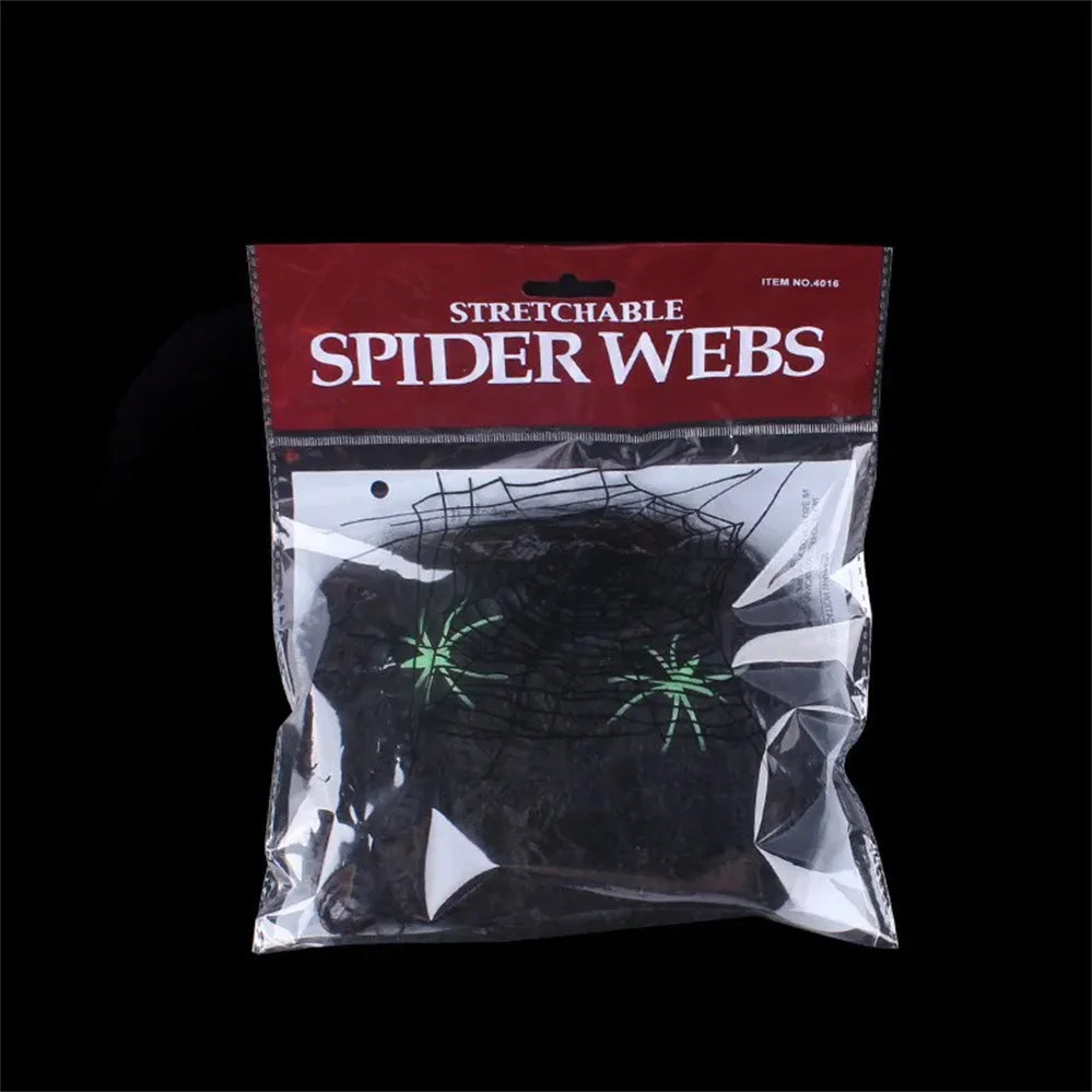 Teia de Aranha Branca para Decoração de Festas e Teia de Aranha Branca