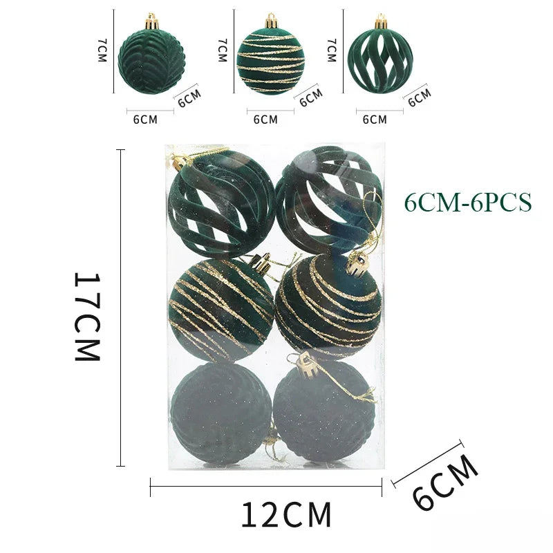 Bola de Natal 12 peças Bolas de Natal Enfeites Bolas de Natal Decorações Fácil de Usar