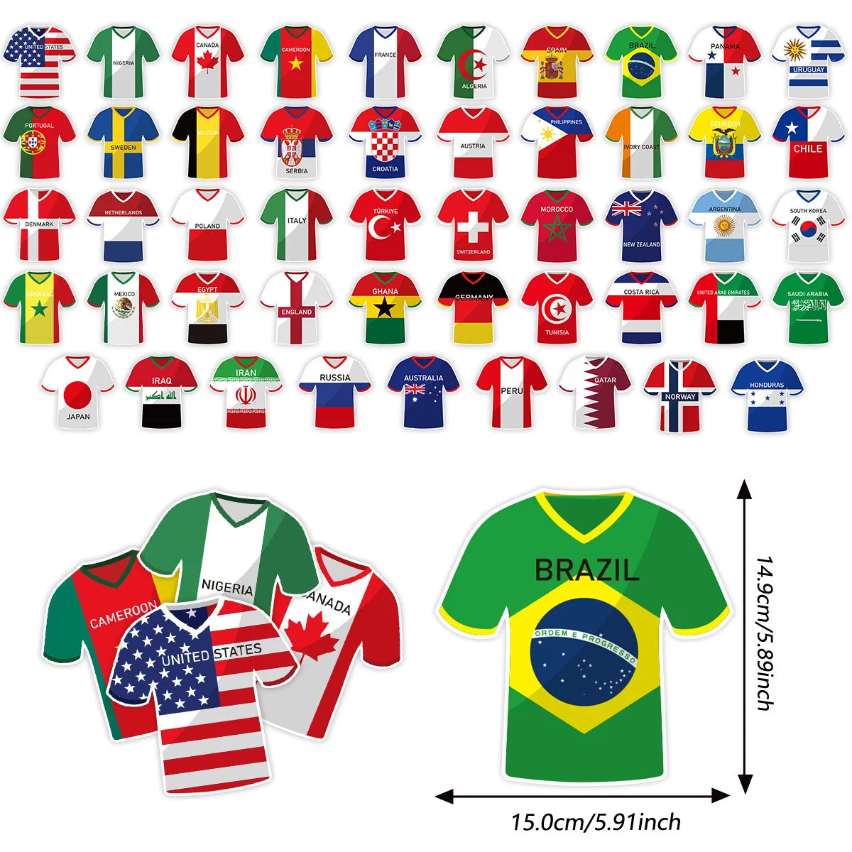 Bandeirinhas Copa do Mundo Internacional Decorativos De Futebol Para Festas E Bares