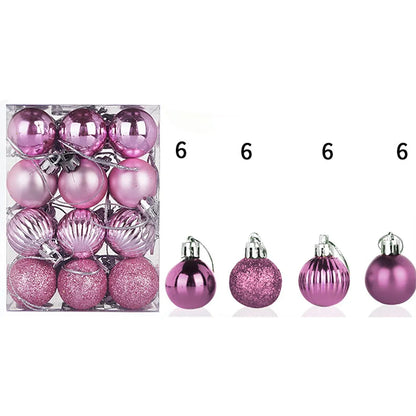 Bolas de Decoração de Natal 24 Peças de Bolas de Enfeite de Árvore de Natal Decorações