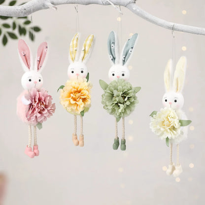 Coelho Páscoa Flores Decoração de Páscoa com da Páscoa para Pendurar, Enfeite Flores