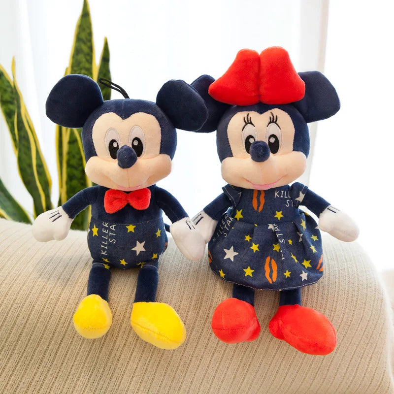 Boneco Mickey e Minnie Pelúcia Macio Estrela Mickey Minnie Bonecos