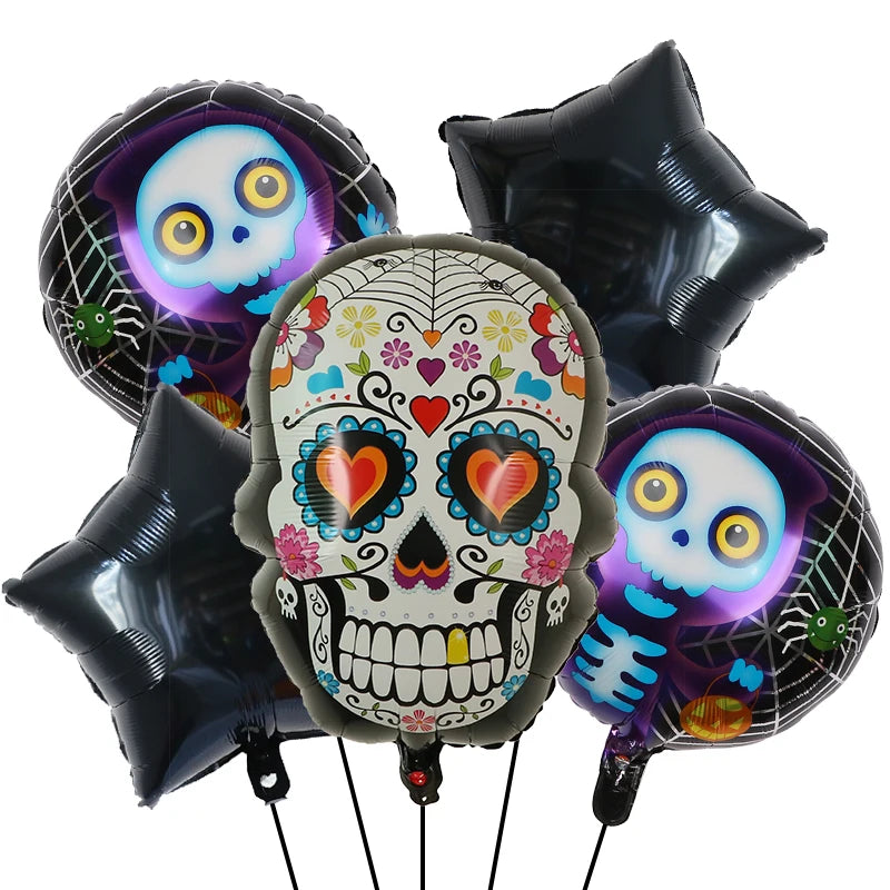 Decoração de balões de Halloween | Decoração de balão de aranha de abóbora Halloween