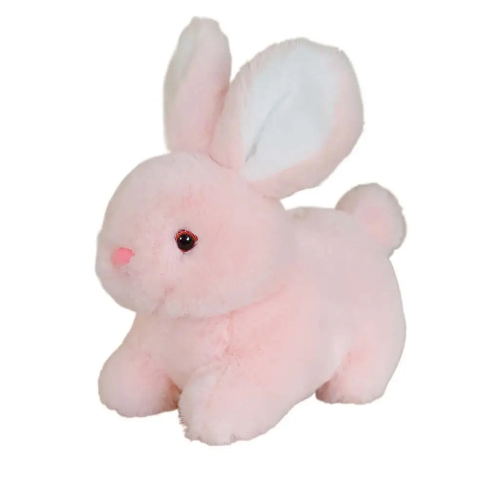 Coelho de 15/20 cm, adorável posição de deitada travesseiro fofo de abraço e confortável