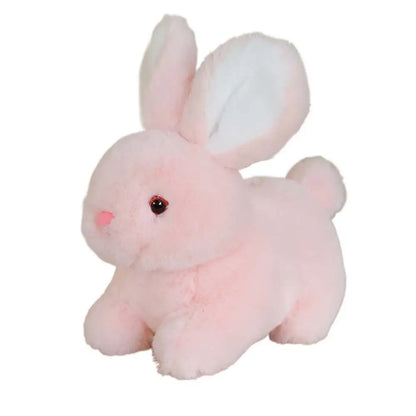 Coelho de 15/20 cm, adorável posição de deitada travesseiro fofo de abraço e confortável