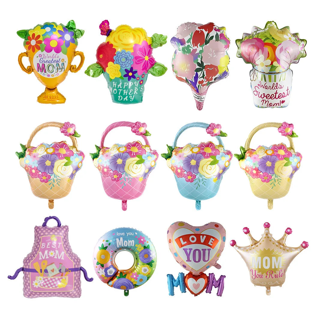 Balões para o Dia das Mães, Balões "Te Amo Mãe" para Decoração de Festas Dia das Mães