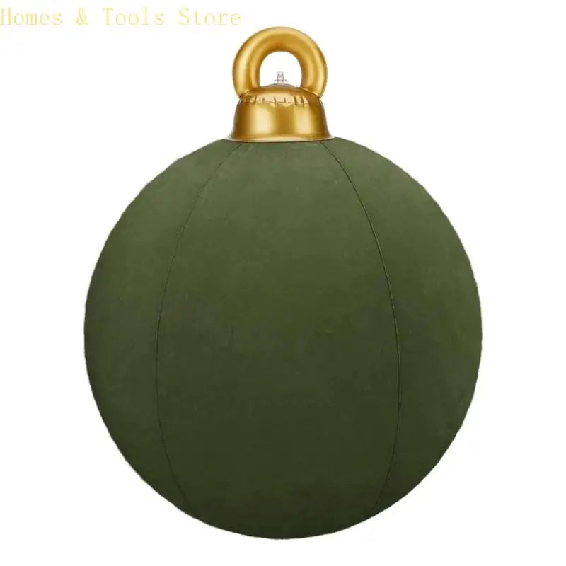 Bola Decorativa de Natal para Shopping Center, Inflável Gigante de Veludo/Flocada