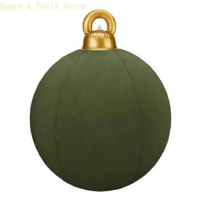 Bola Decorativa de Natal para Shopping Center, Inflável Gigante de Veludo/Flocada