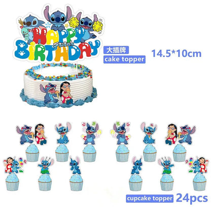 Kit Festa Fácil Stitch Disney Decoração Aniversário