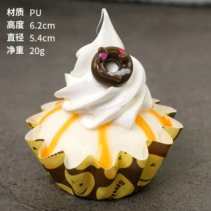 Bolo Fake 1 Peça realista modelo de cheesecake falso decoração de cozinha adereços