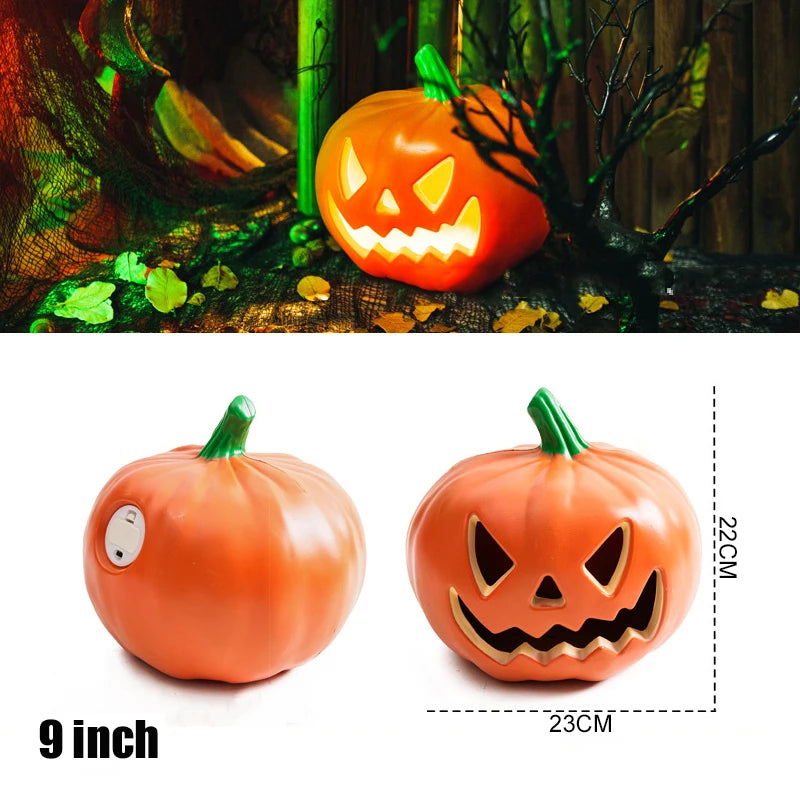 Luzes de abóbora, lanterna de abóbora, abóbora de Halloween, luz noturna LED e abóbora
