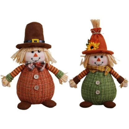 Espantalho Palha Sentado Decorativo Para Mesa Junino, Arraiá, Festa Junina 34cm*13.5 Pol.