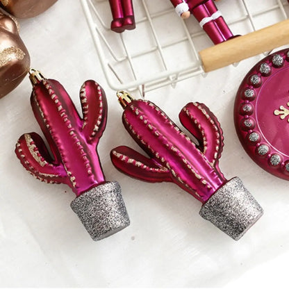 Kit enfeites coloridos árvore de Natal Pingentes De Enfeites De Natal De Plástico Decoração