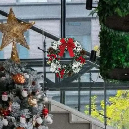 Guirlandas verdes para porta de entrada Guirlanda de Natal 20cm Até 30cm