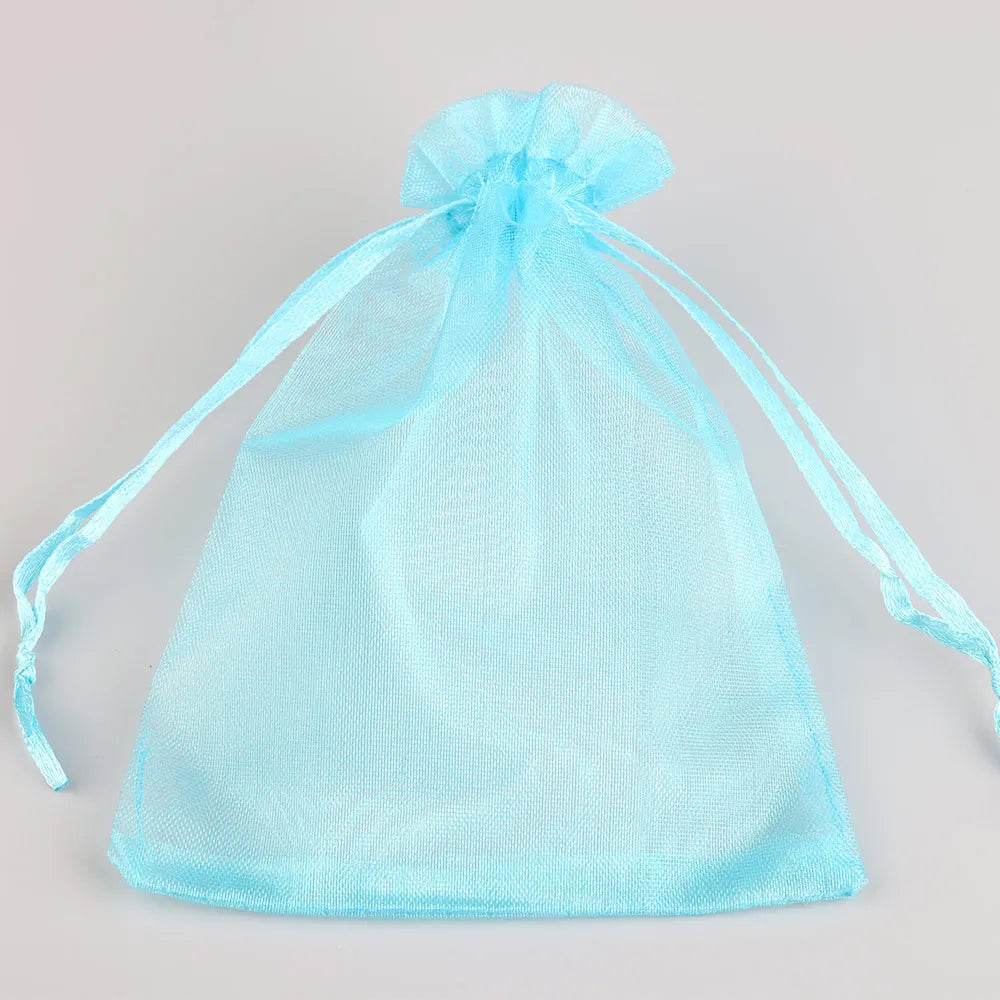 Sacolinhas Grande Organza Saco De Organza Branco 15x20cm - Pacote 50 Gala, Multicor
