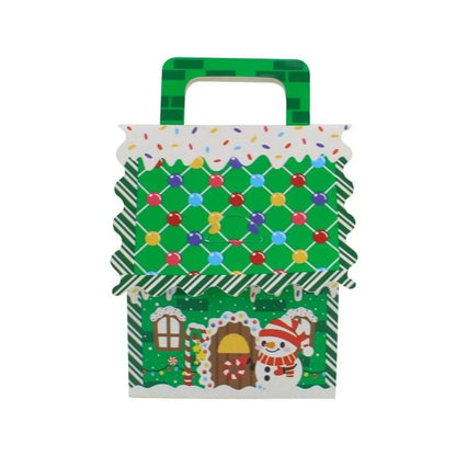 Caixa de presente, 10 caixas de papel com design de casa fofa para doces, presentes natal